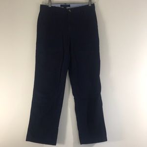 Tommy Hilfiger Navy Blue Flat Front Classic Chinos Khakis Dress Pants Size 16